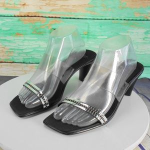 Contesa Napoli Cuban Heel Mule Sandal